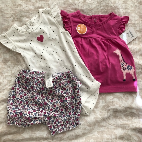 Little Me Other - Little Me & Carter’s Baby Girl 6 Piece Set